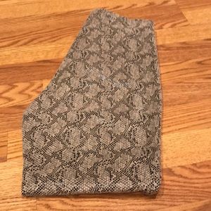Zara snakeskin pants
